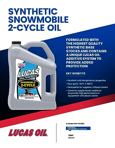 Lucas Oil 10847 Snowmobile Oil - 1 Gallon