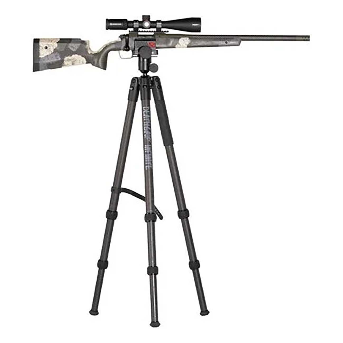BOG DeathGrip Infinite Carbon Fiber Tripod with Heavy Duty Construction, 360 Degree Ball Head, Quick-Release Arca-Swiss Mount System, and Optics Plate for Hunting, Shooting, Glassing, and Outdoors
