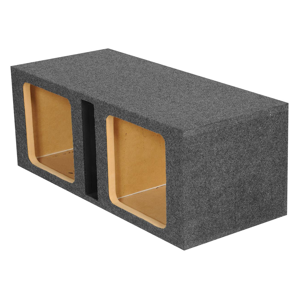 Q Power HD212 VENT SQ Dual 12-Inch Vented Custom Speaker Box for Kicker L7 Subwoofer