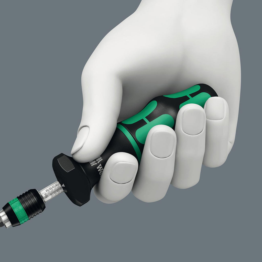 Wera 05074700001 Kraftform 7440 Hexagon Torque Screwdriver, 1/4" Head, 0.3-1.2 Nm Variable Torque Adjustment Range