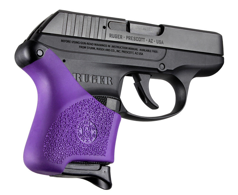 Hogue HandAll Beavertail Rubber Grip Sleeve for Ruger LCP .380, Purple - 18106