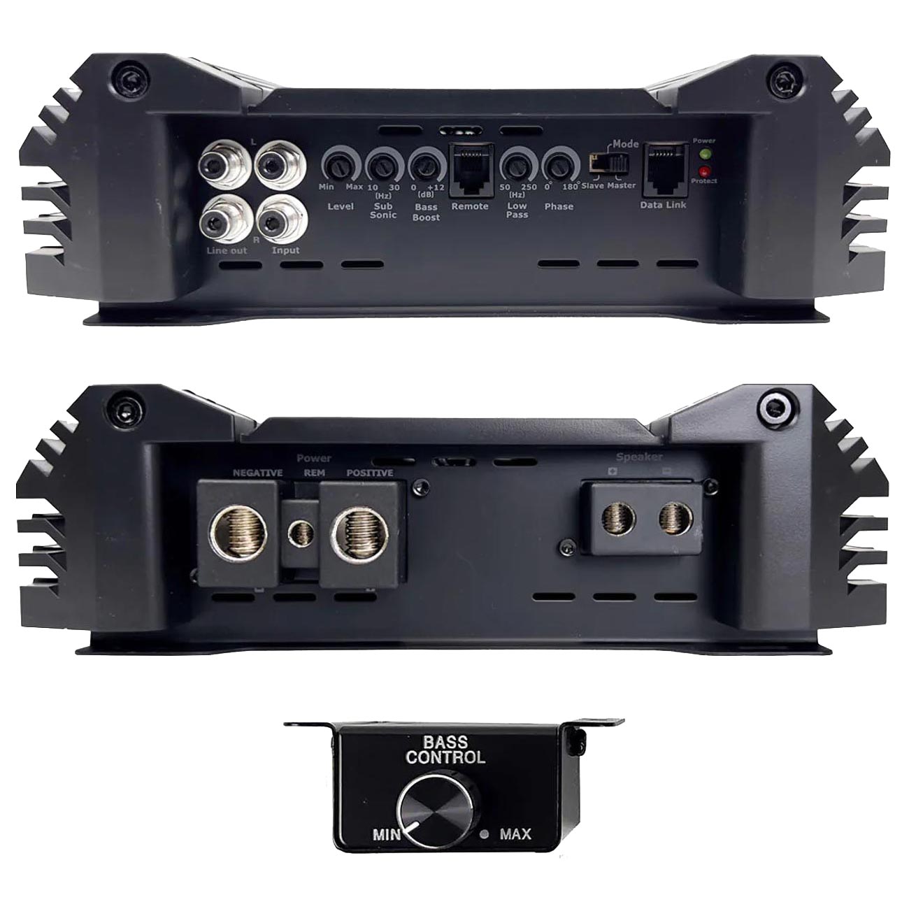 Orion XTR Series XTR1500.1DZ High Power Monoblock Class-D Car Amplifier - 1500W RMS, 1-Ohm Stable, Low-Pass Crossover, Bass Boost Control, MOSFET Power Supply, Bass Knob Included, Made in Korea