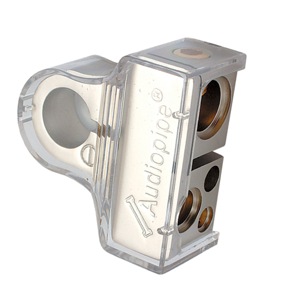 Audiopipe BTP705P Positive Battery Terminal – Platinum Finish, Multi-Feed Car Audio & Power Connection, Corrosion-Resistant