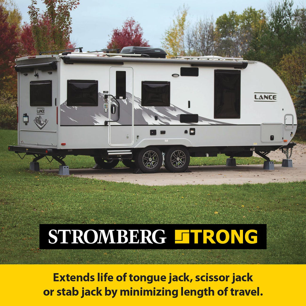 Stromberg Carlson JBP-813.4 Base Pad Peak - Scissor Jack - Stab Jack - Jack Stands - Trailer Jack - Trailer Jack Block - RV Accessories - Camper Accessories for Travel Trailers (4 Pack)
