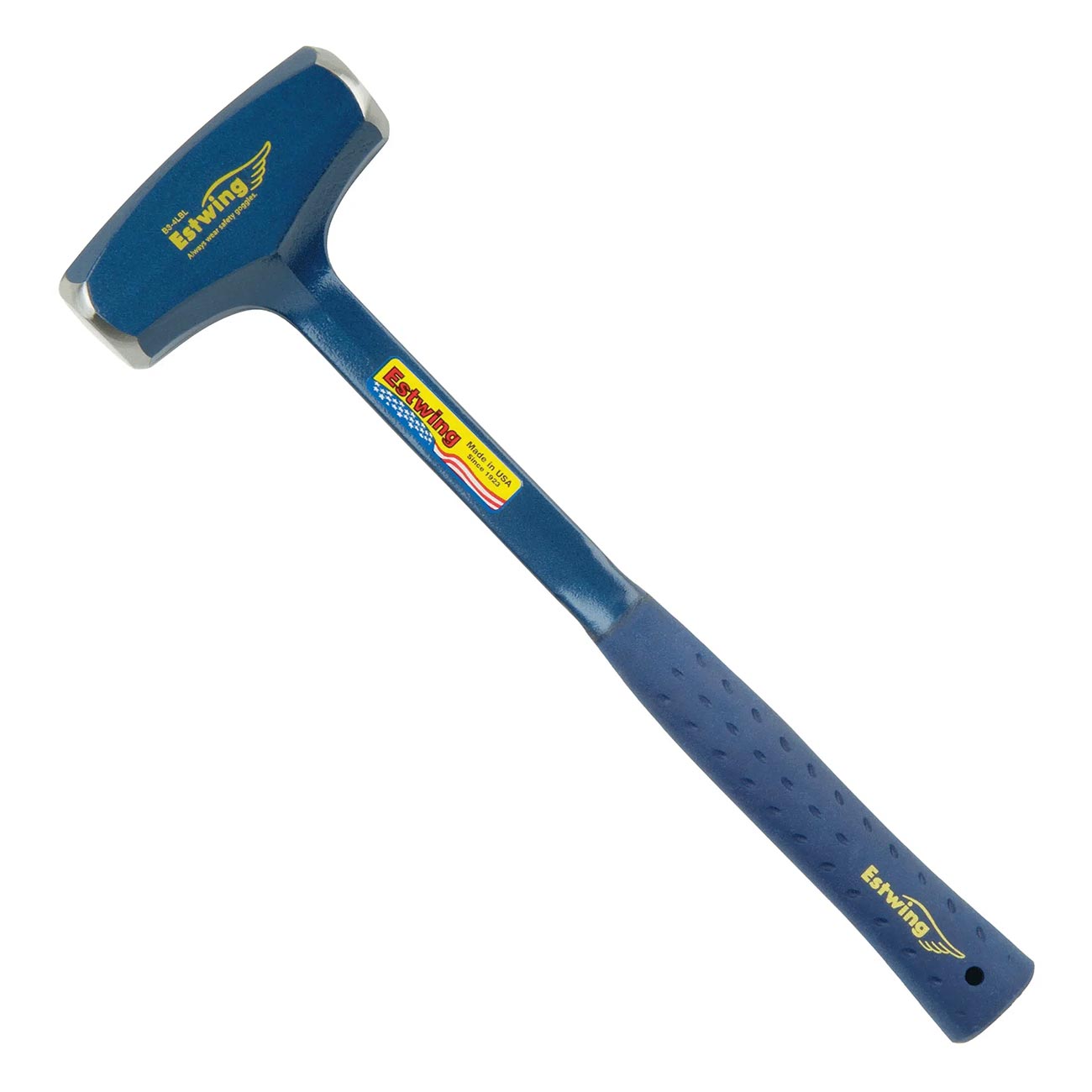 Estwing - B34LB Drilling/Crack Hammer - 4-Pound Sledge with Forged Steel Construction & Shock Reduction Grip - B3-4LB