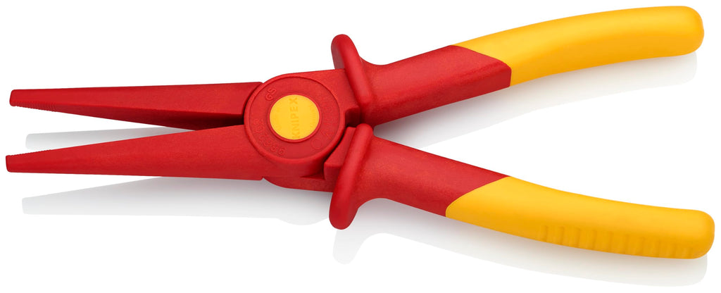 KNIPEX Tools 98 62 02, Flat Nose Plastic Pliers 1000V Insulated, Orange