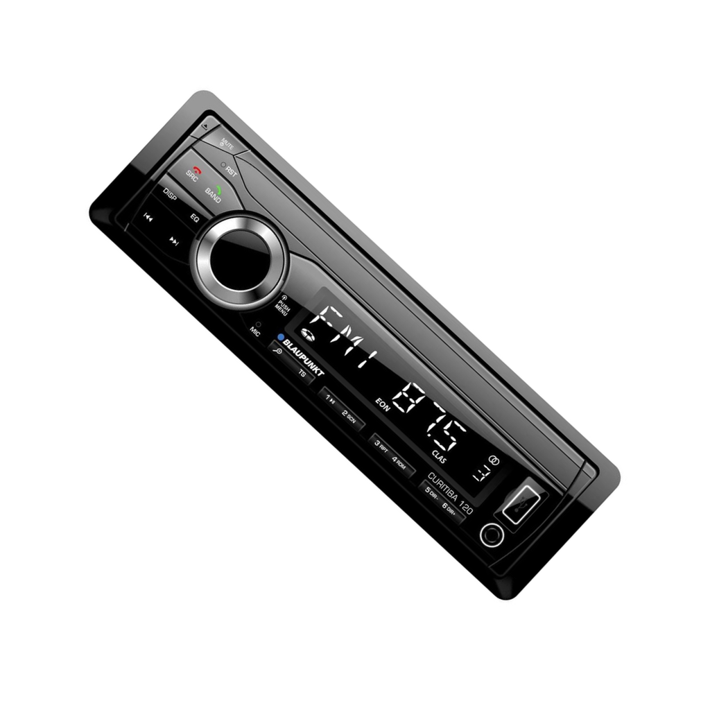 Blaupunkt CURITIBA120 Mechless AM/FM Car Stereo – Bluetooth, USB Input, Fixed Face Receiver