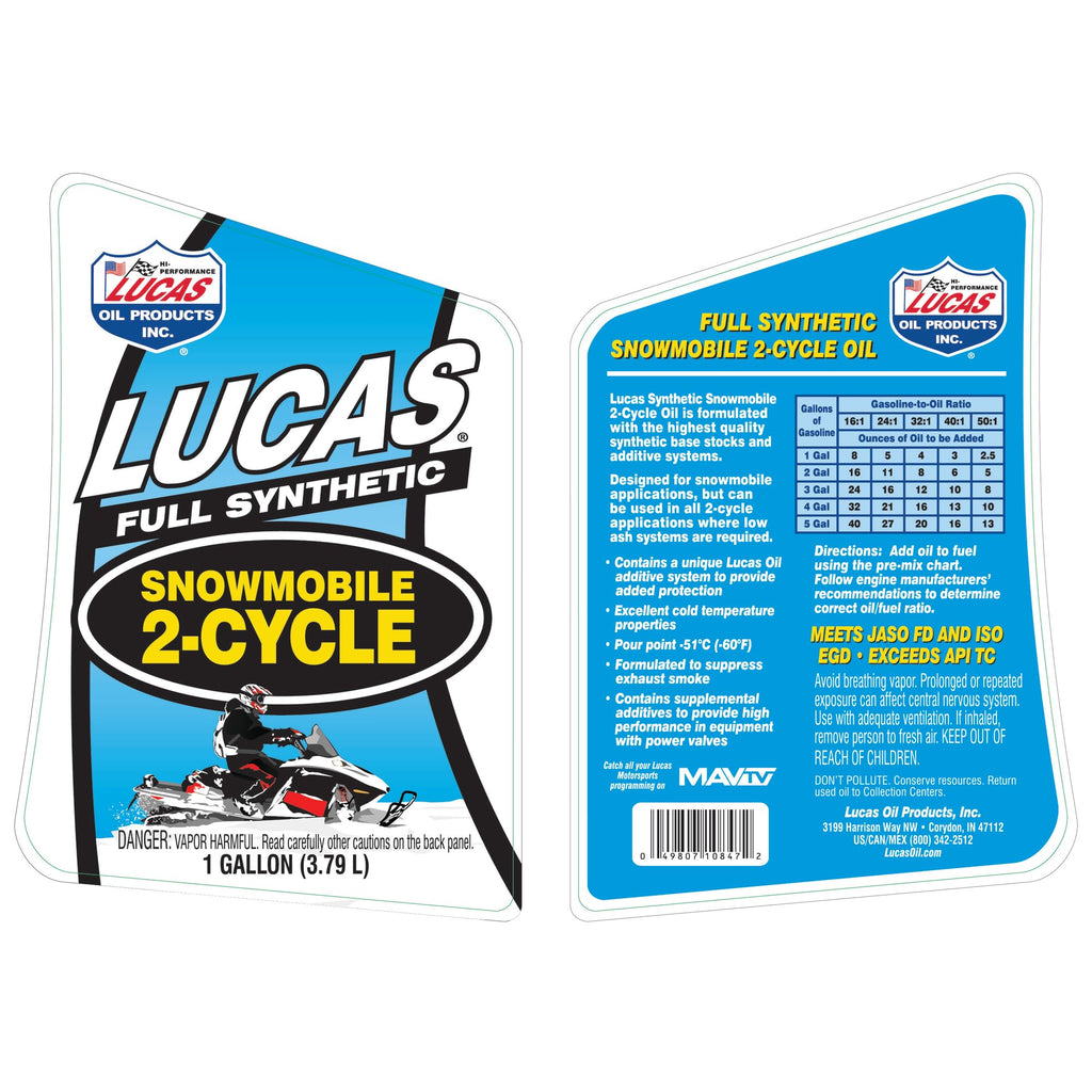 Lucas Oil 10847 Snowmobile Oil - 1 Gallon