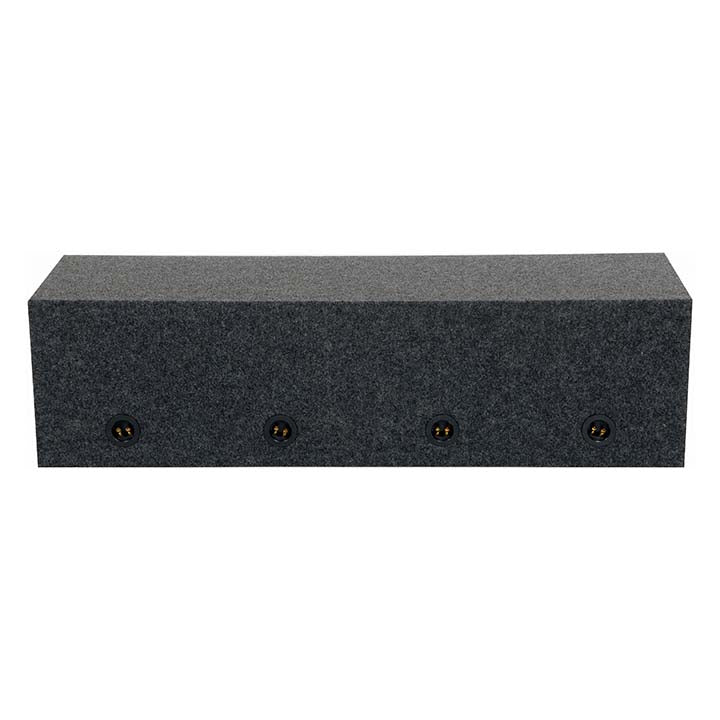 Q Power HD12 4HOLE Heavy Duty Quad 12" Sealed Subwoofer Enclosure Box