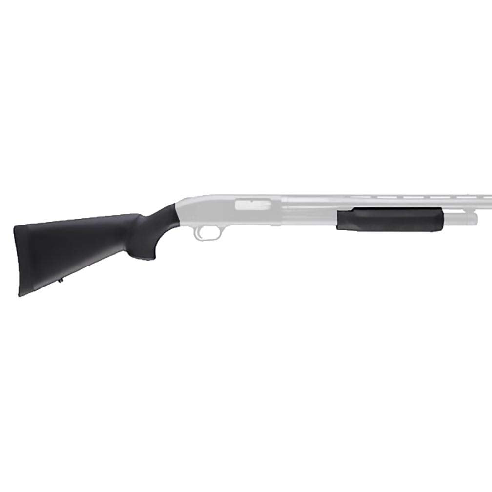 Hogue Mossberg 500 20 Gauge OverMolded Stock with Forend, Multi, One Size (05017), Black