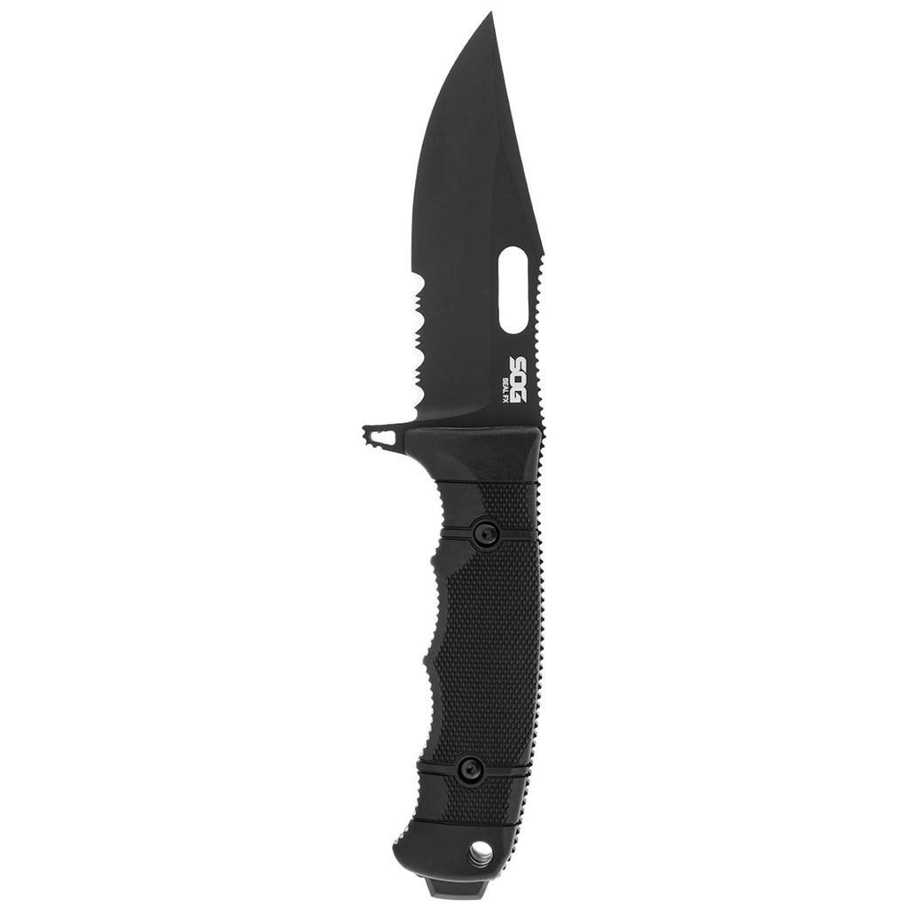SOG Seal Fx Fixed Blade Partially Serrated ProfeSSIonal Tactical Knife S35Vn Steel Tough Glass-Reinforced Nylon Handle