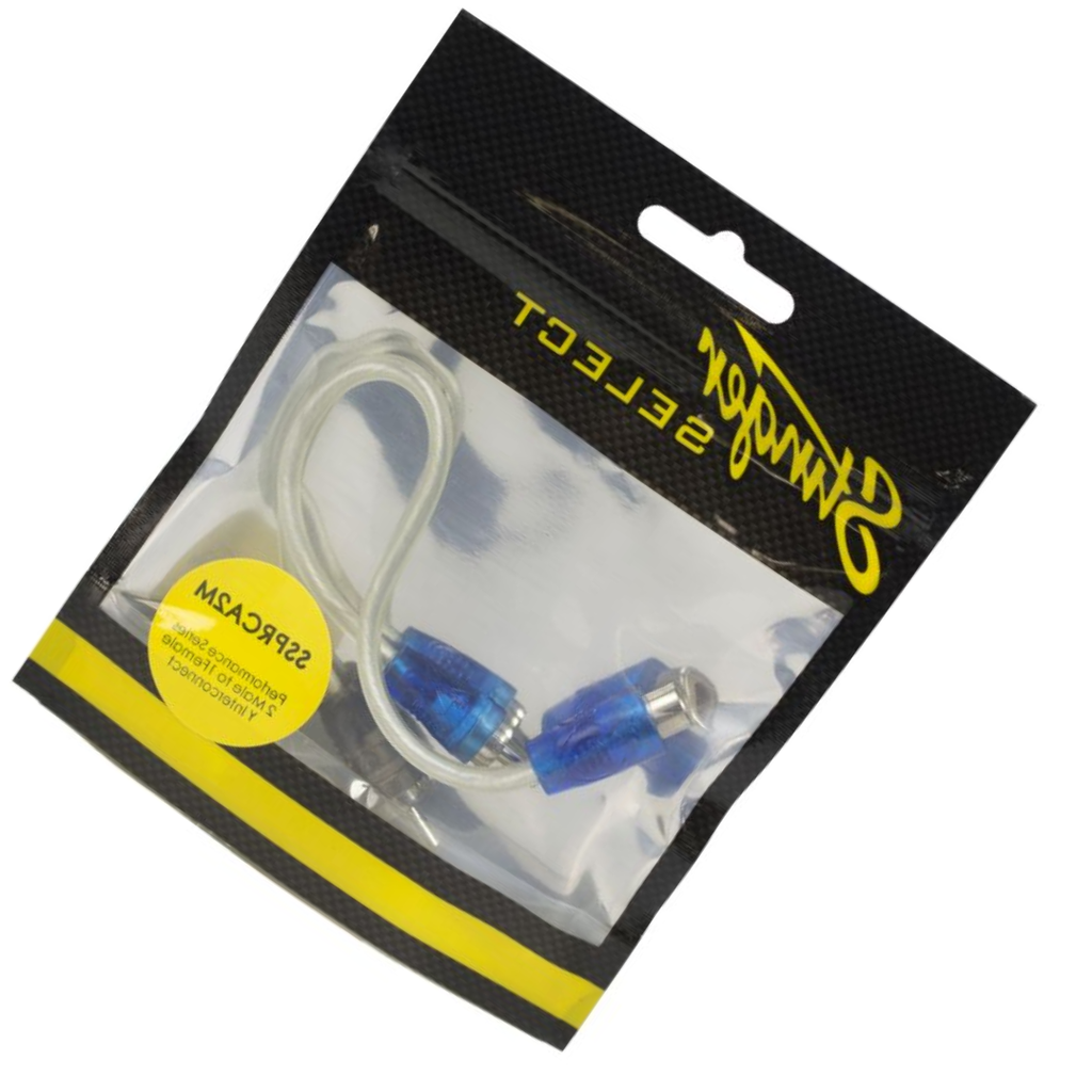 Stinger Select SSPRCA2M Performance Series 2 Male to 1 Female Y Interconnect