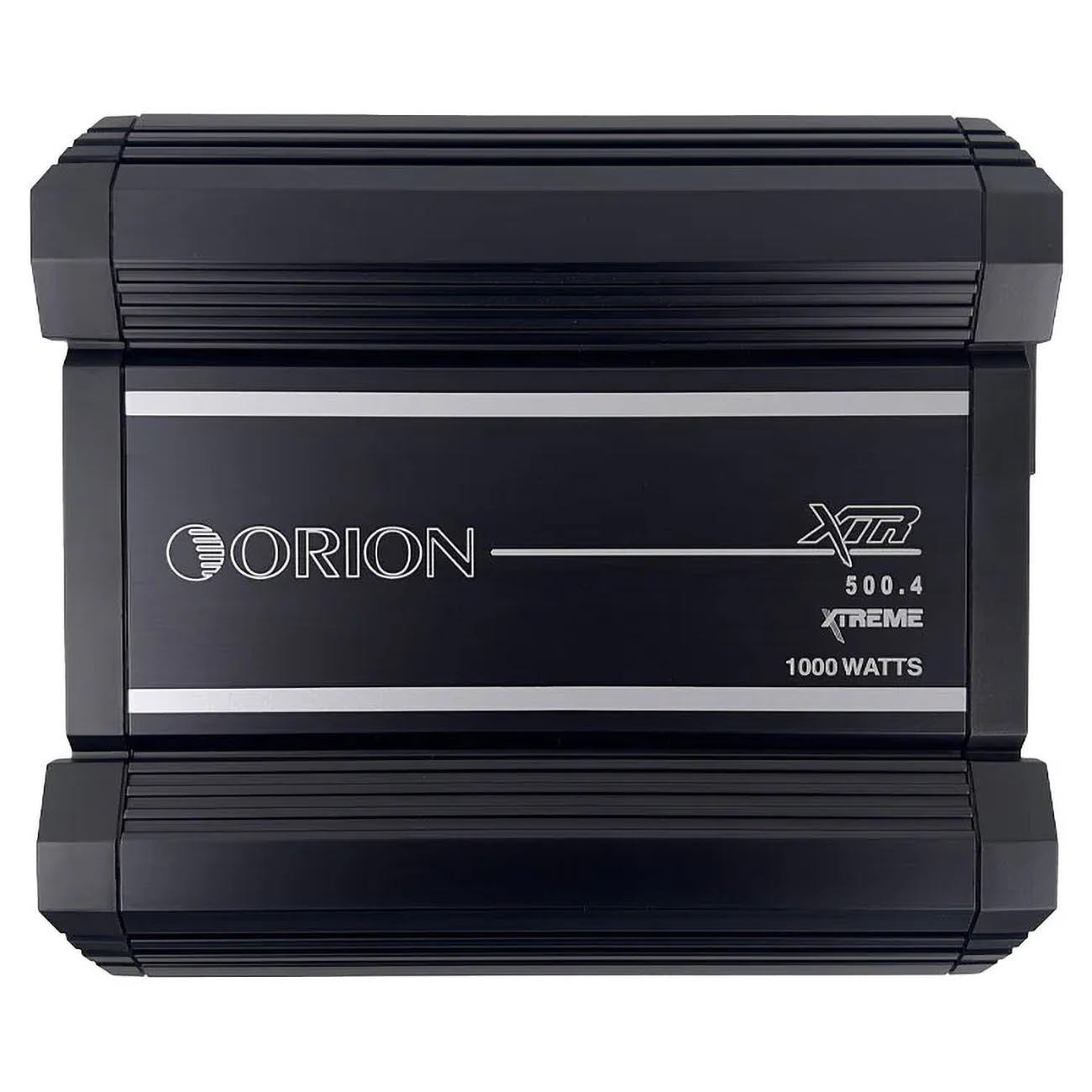 Orion XTR Series XTR500.4 High Power Class A/B 4-Channel Amplifier - 500W RMS, 2/4 Ohm Stable, High/Low Pass Crossover, Bass Boost Control, MOSFET Power Supply, Bass Knob Included, Made in Korea
