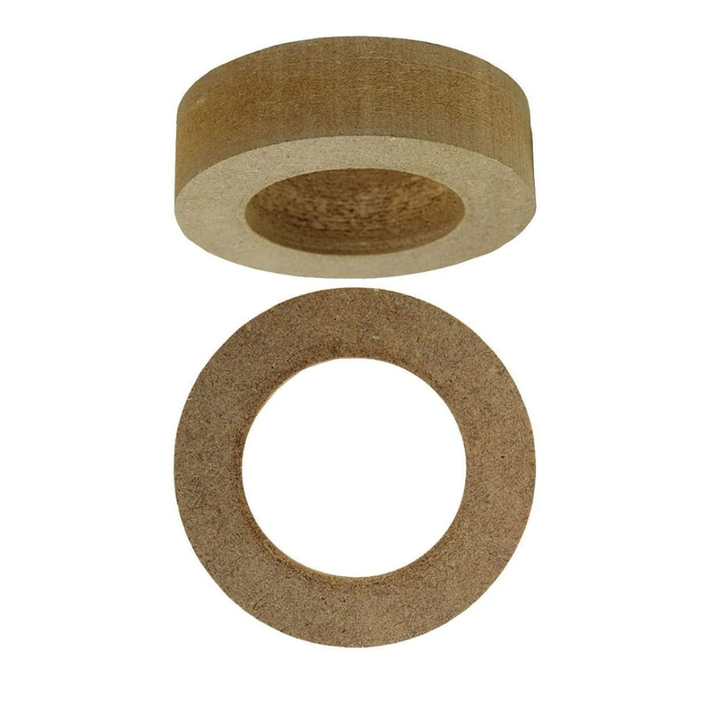 Nippon RING35R MDF Speaker Spacer Rings 3.5" x 3/4" Extension (Pair) – Car Audio Speaker Mounting Spacers, Durable MDF Construction