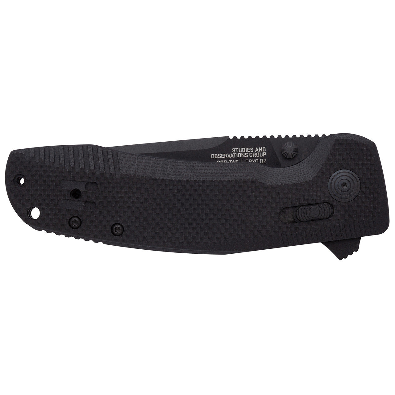 SOG-TAC XR Professional Partially Serrated Tactical Folding Knife | 3.4" D2 Tool Steel Blade Ultra-Grip G10 Handle