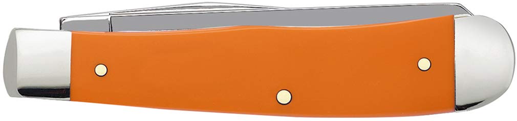 Case XX WR Pocket Knife Orange Synthetic Trapper Item #80500 - (4254 SS) - Length Closed: 4 1/8 Inches