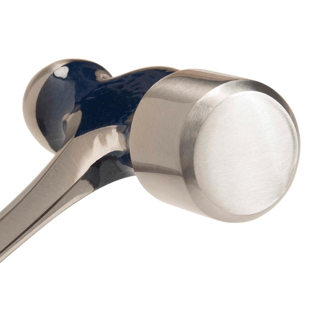 ESTWING Ball Peen Hammer - 8 oz Metalworking Tool with Forged Steel Construction & Shock Reduction Grip - E3-8BP, Blue