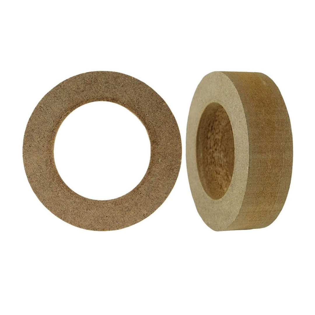 Nippon RING35R MDF Speaker Spacer Rings 3.5" x 3/4" Extension (Pair) – Car Audio Speaker Mounting Spacers, Durable MDF Construction