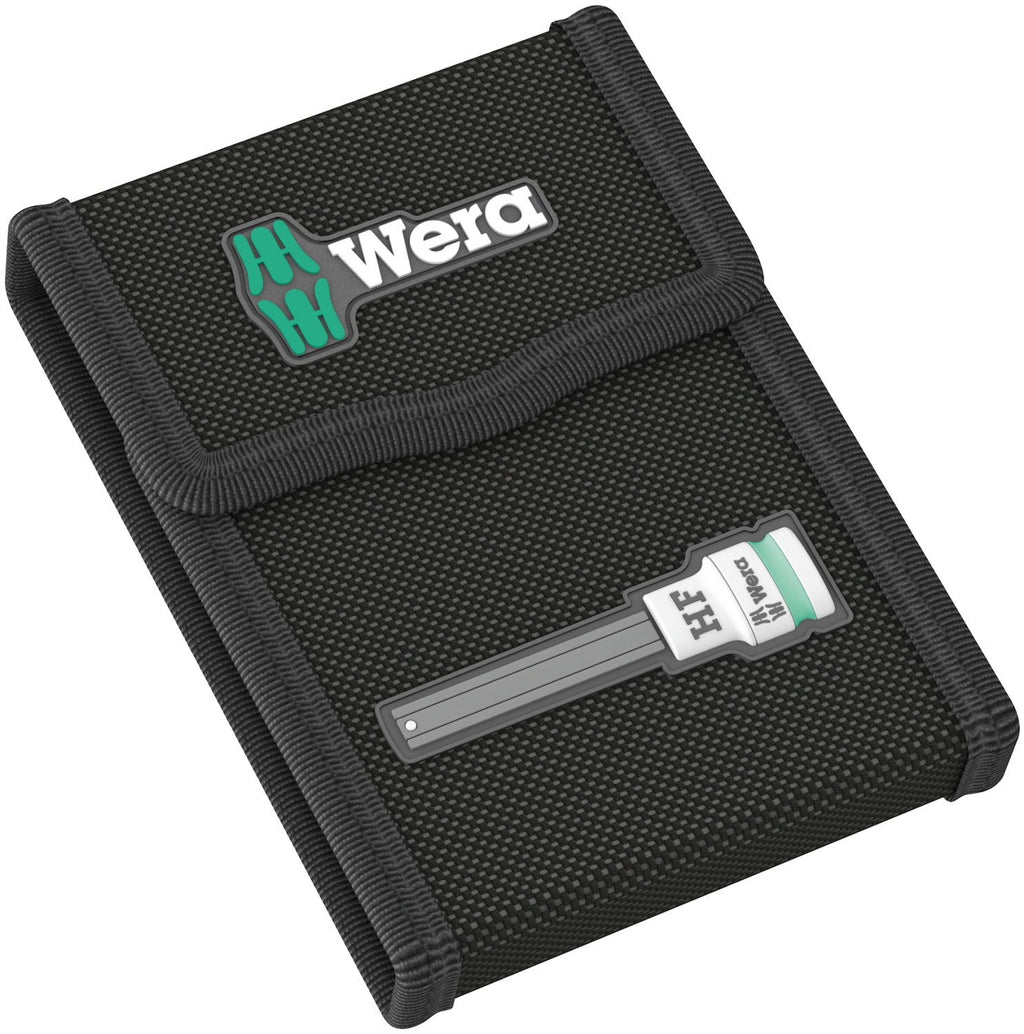 Wera - 5003345001 5Piece 100mm Long 1/4" Sq. Drive Holding Function Hex Socket Set, 003345
