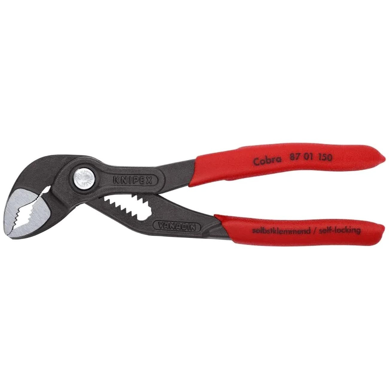 KNIPEX 5 Pc Pliers Cobra Set In Tool Roll, Black