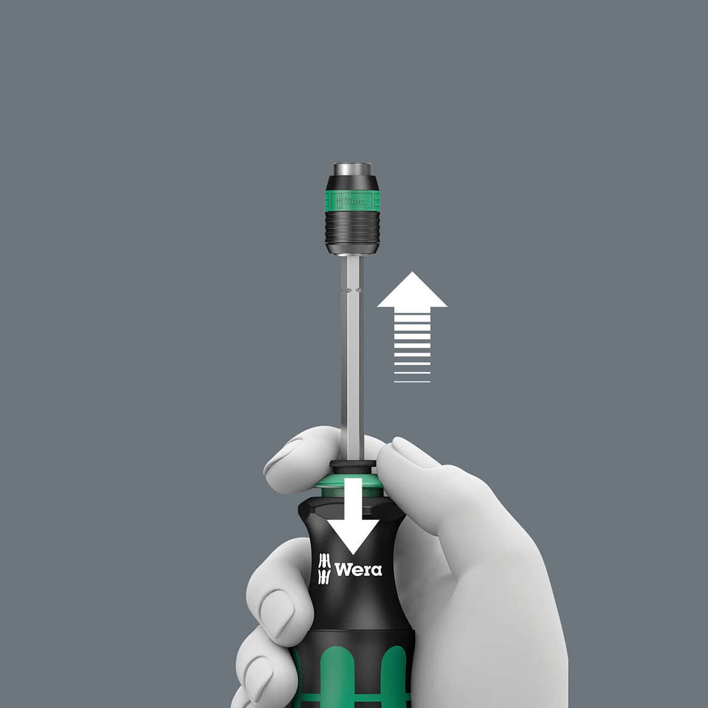 Wera - 5051025001 KK 26 7-In-1 Bitholding Screwdriver with Removable Bayonet Blade (SL/PH/SQ) Silver