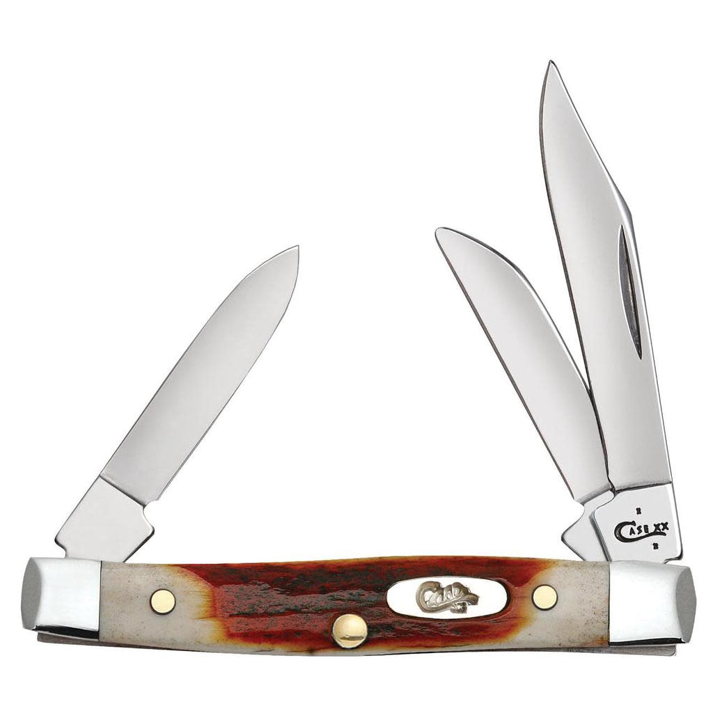 Case WR XX Pocket Knife Red Stag Small Stockman Item #9449 - (R5333 SS) - Length Closed: 2 5/8 Inches