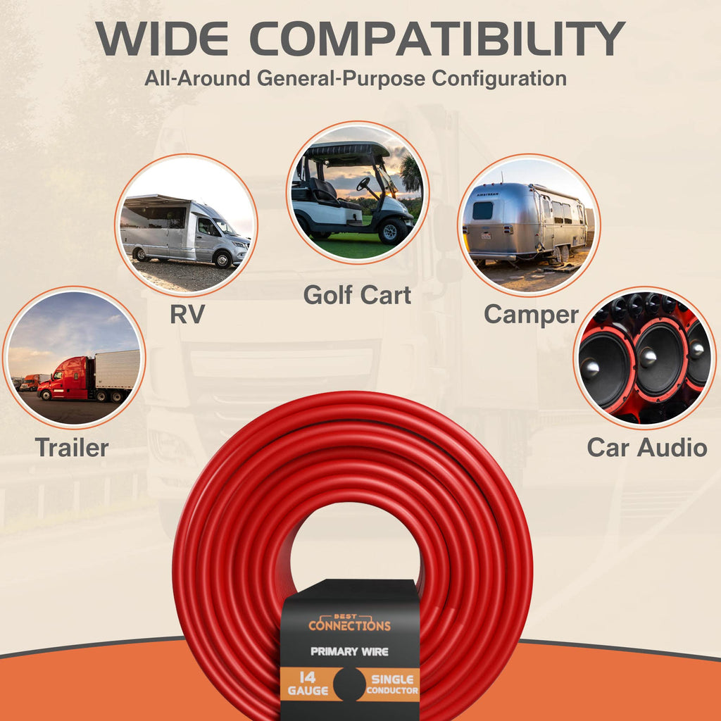 Audiopipe AP18500GREY 18 Gauge Primary Wire 500 Ft Spool – Gray Automotive Power/Ground Wire, Stranded Copper, Flexible Car Audio & Electrical Wire