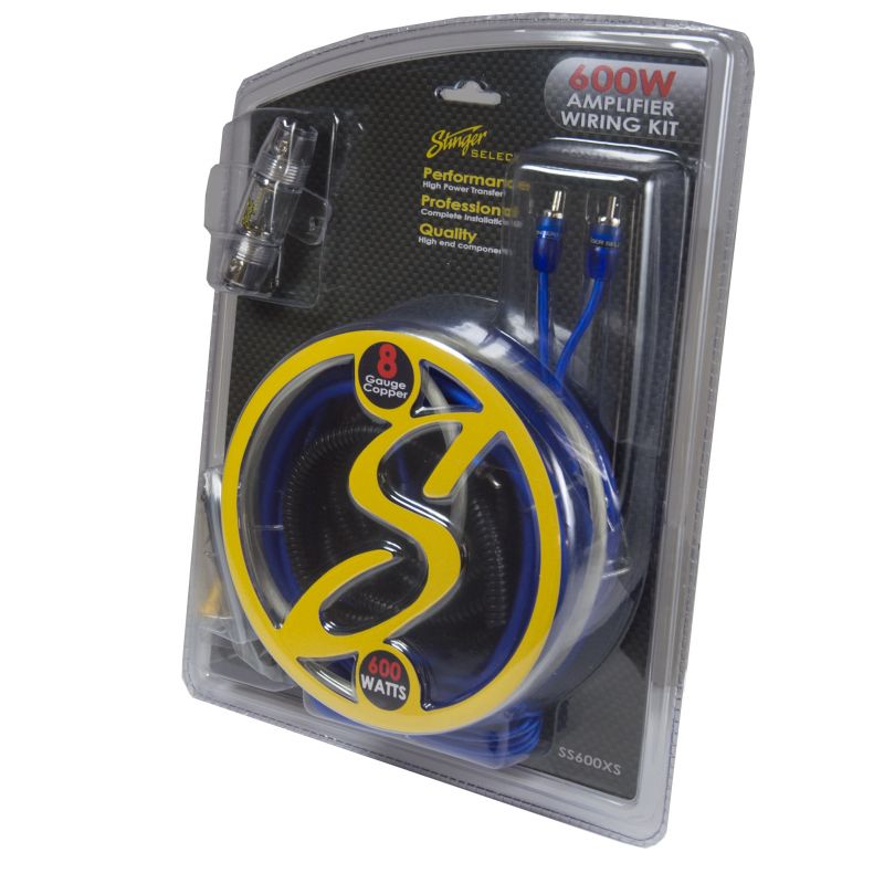 Stinger SS600XS 8-Gauge AGU Amp Installation Kit