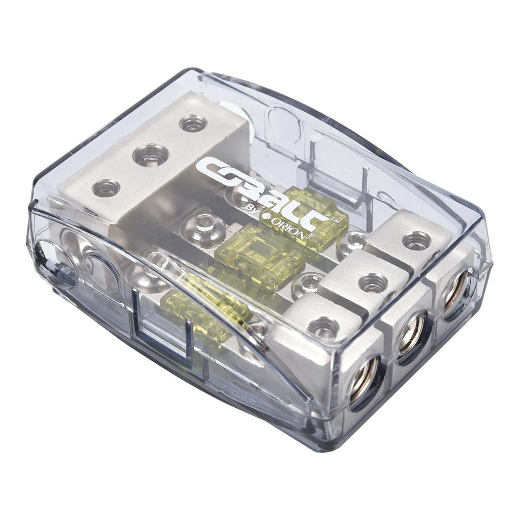 Orion Cobalt DBF1434 Power Distribution Block, One 4/8 Gauge Input for Three 4/8 Gauge Output, Mini ANL Fuse Holder for Car Audio Amplifier | Auto Parts, Automotive, Marine (100A Fuses Included)