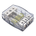 Orion Cobalt DBF1434 Power Distribution Block, One 4/8 Gauge Input for Three 4/8 Gauge Output, Mini ANL Fuse Holder for Car Audio Amplifier | Auto Parts, Automotive, Marine (100A Fuses Included)