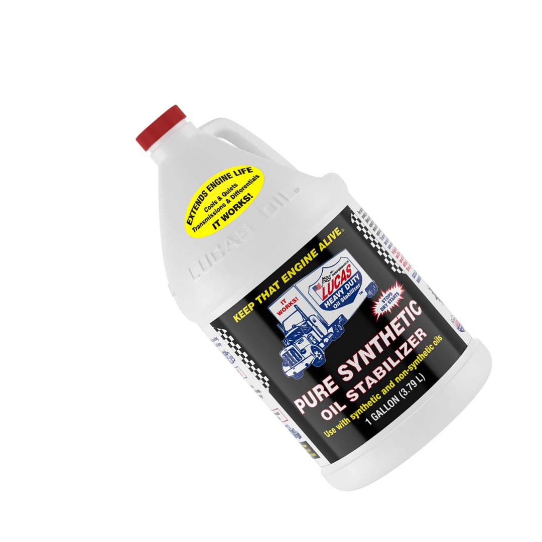 Lucas Oil 10131 Pure Synthetic Oil Stabilizer – 1 Gallon Engine Oil Additive Treatment Universal Fit