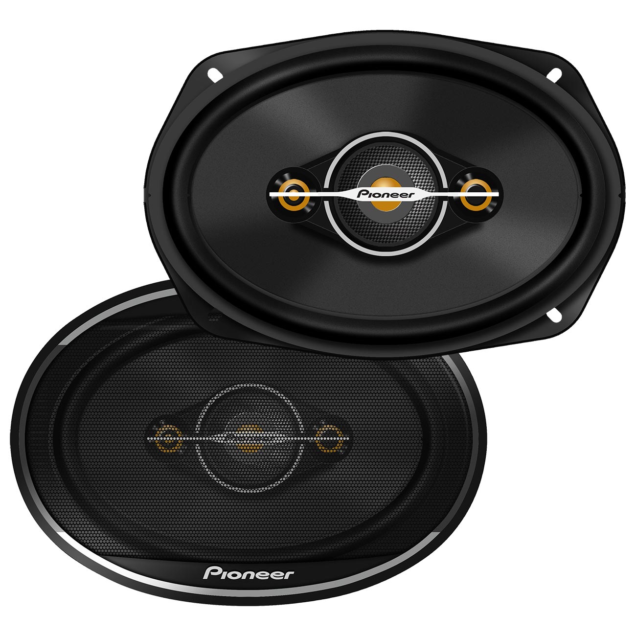 Pioneer A-Series Standard TS-A6961F 6” x 9” 4-Way Speakers (Pair) – 450W Max, Balanced Sound + Smooth Treble, Enhanced Bass, Ideal Factory Upgrade, Installation Adaptors Included