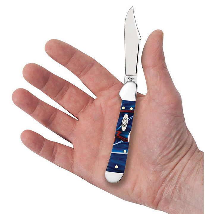 Case WR XX Pocket Knife Patriot Kirinite Mini Copperlock Item #11211 - (101749L SS) - Length Closed: 3 5/8 Inches