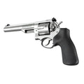 Hogue OverMolded Rubber Monogrip for Ruger GP100 & Super Redhawk Revolvers, No Finger Grooves, Black - 80010