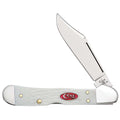 Case WR XX Pocket Knife Sparxx White Jigged Synthetic Mini Copperlock Item #60185 - (61749L SS) - Length Closed: 3 5/8 Inches