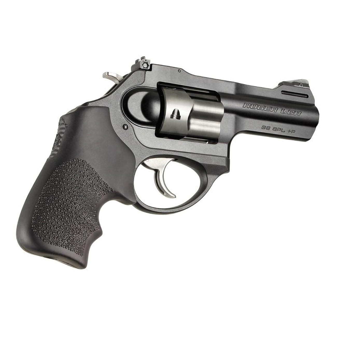 Hogue 78020 Ruger LCR Finger Groove Rubber Tamer Cushion Grip Black