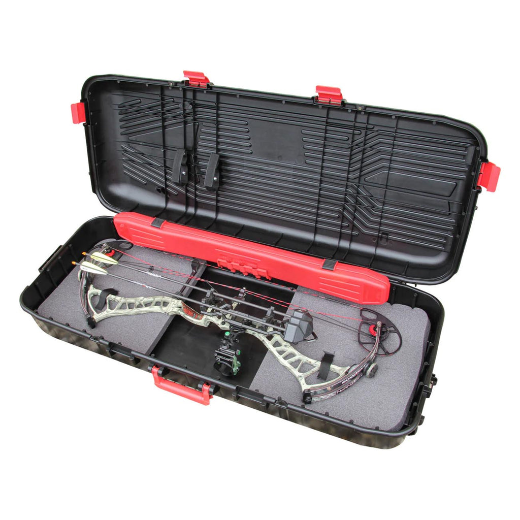 MTM BC44 Traveler Bow Case with internal arrow case included and wheels for easy carry, USA Made, Black