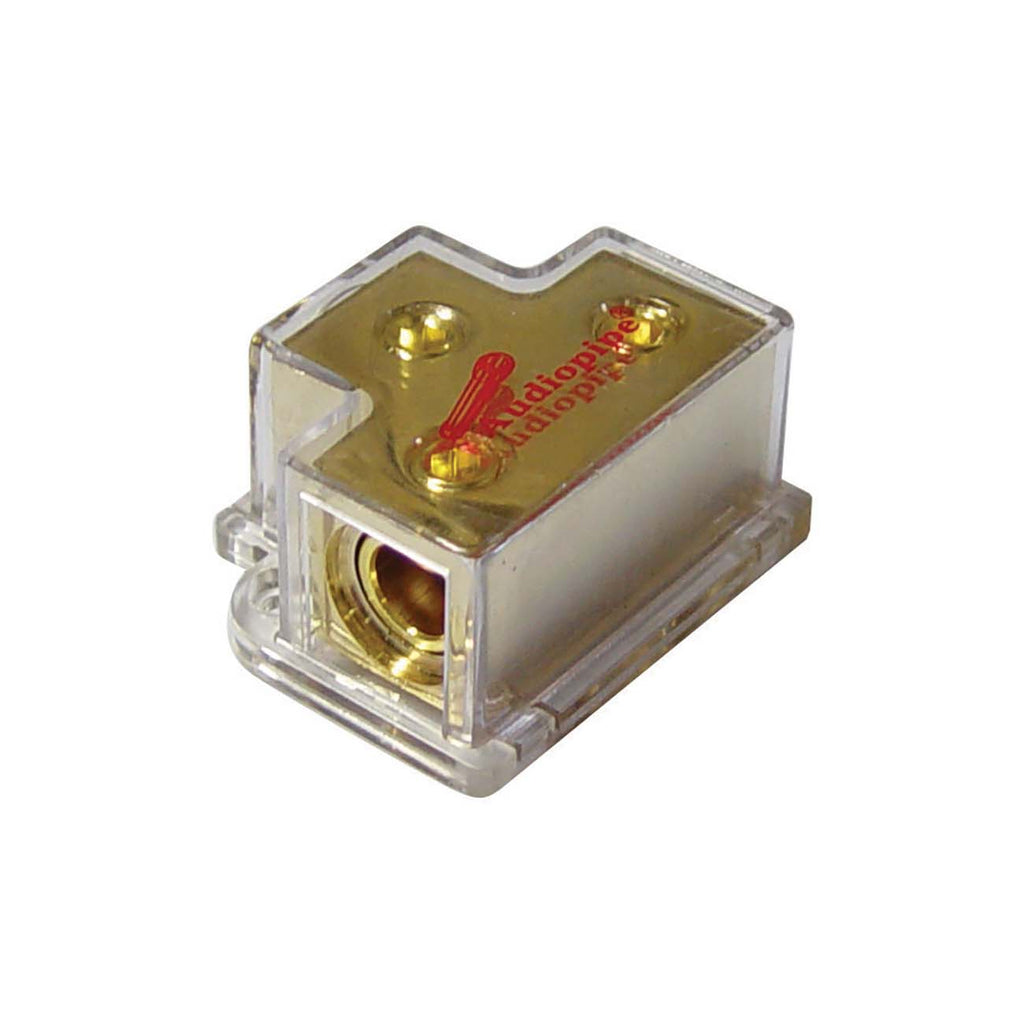 Audiopipe APPB1020 1 Input / 2 Output Power Distribution Block – Car Audio Splitter for Amplifiers