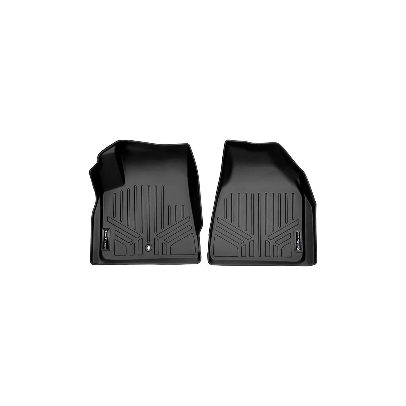 SMARTLINER SA0043B0044 Floor Liners Front & Rear for 2009–2017 Traverse / Enclave / Acadia / Outlook w/ 2nd Row Bucket Seats – All Weather, Black