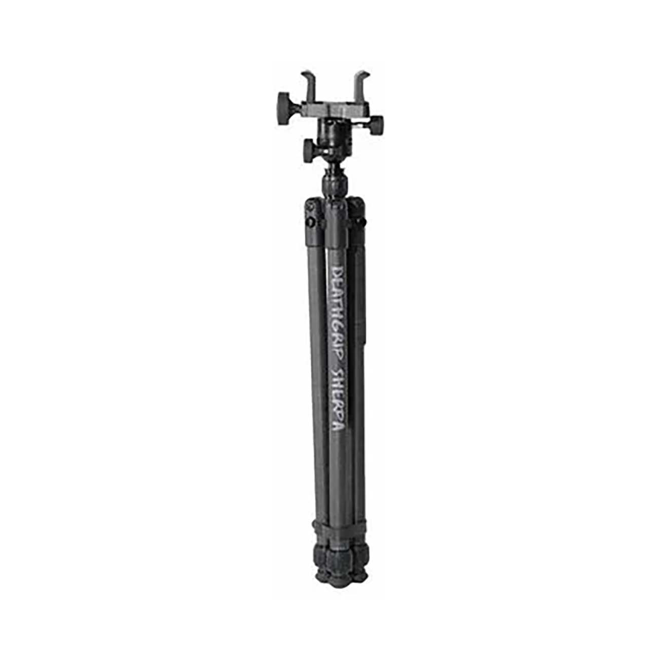BOG DeathGrip Sherpa Carbon Fiber Tripod with Heavy Duty Construction, 360 Degree Ball Head, Quick-Release Arca-Swiss Mount System, and Optics Plate for Hunting, Shooting, Glassing, and Outdoors
