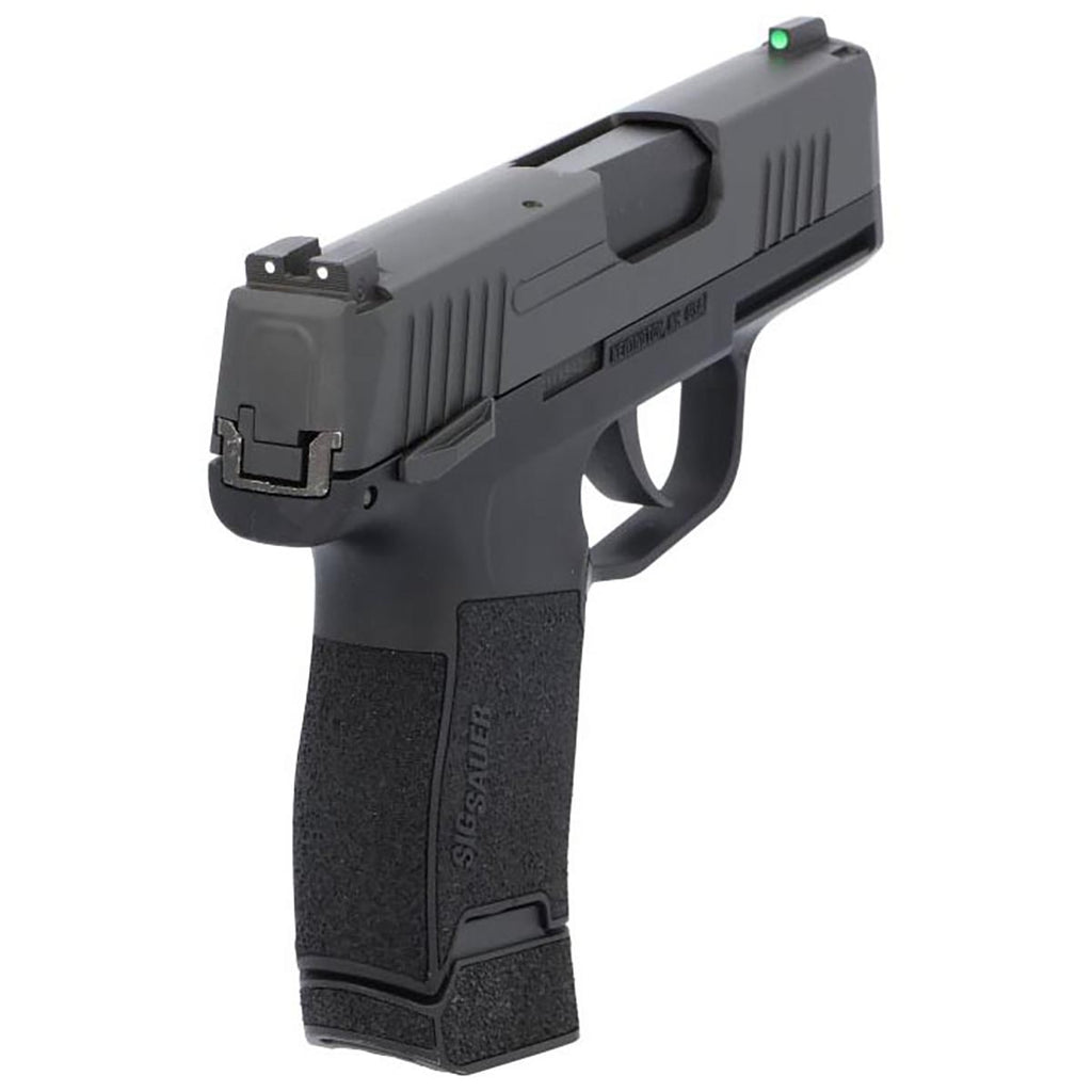Sig Sauer P365 4.5mm Steel BB Cal. CO2-Powered Semi-Automatic Air Pistol - 20rd BB Magazine & Green High Visibility 3-Dot Fixed Sights Included