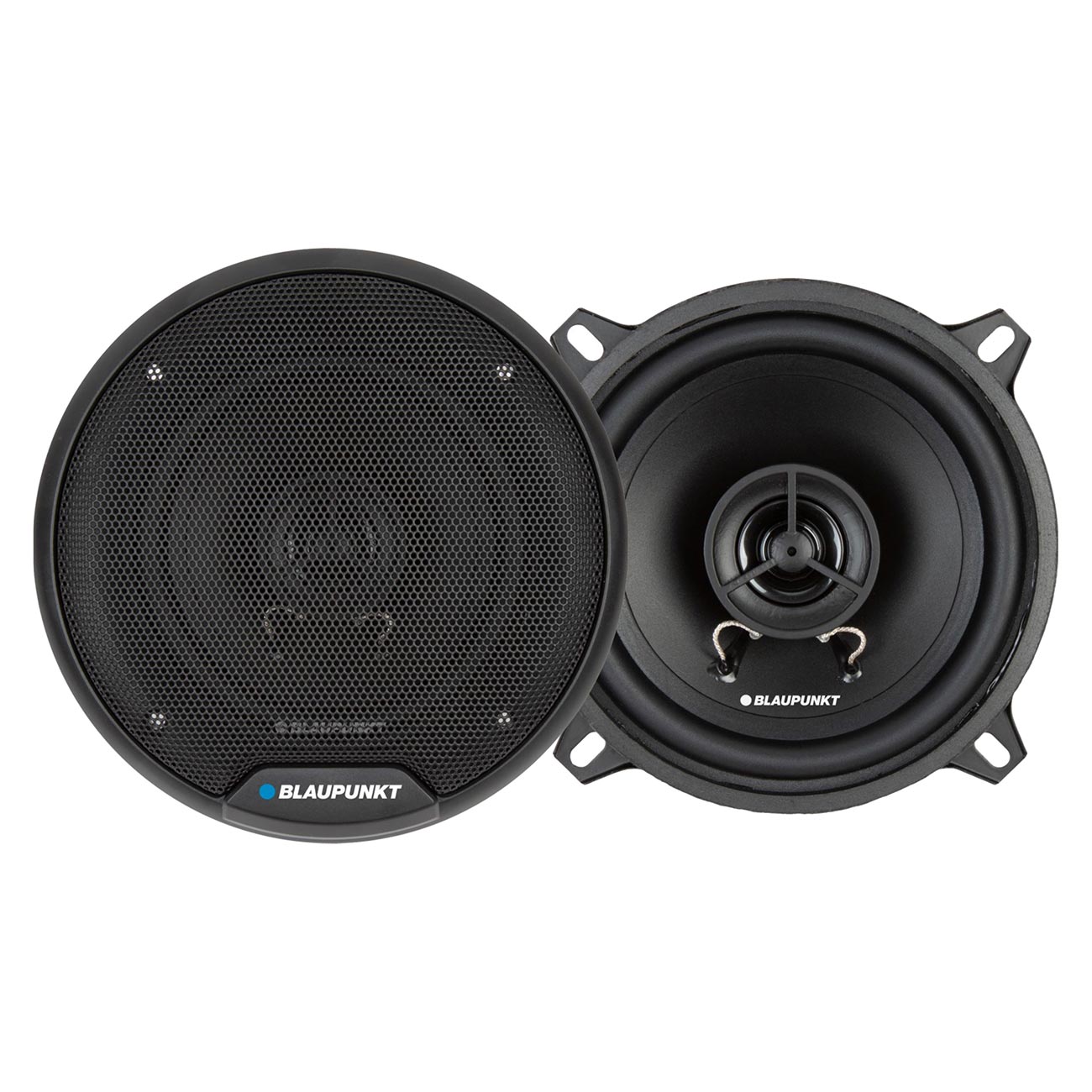 BLAUPUNKT BPS-E552 5" 2-Way Car Speakers 80W with Grilles - Superior Sound Clarity, Durable Design, Easy Install