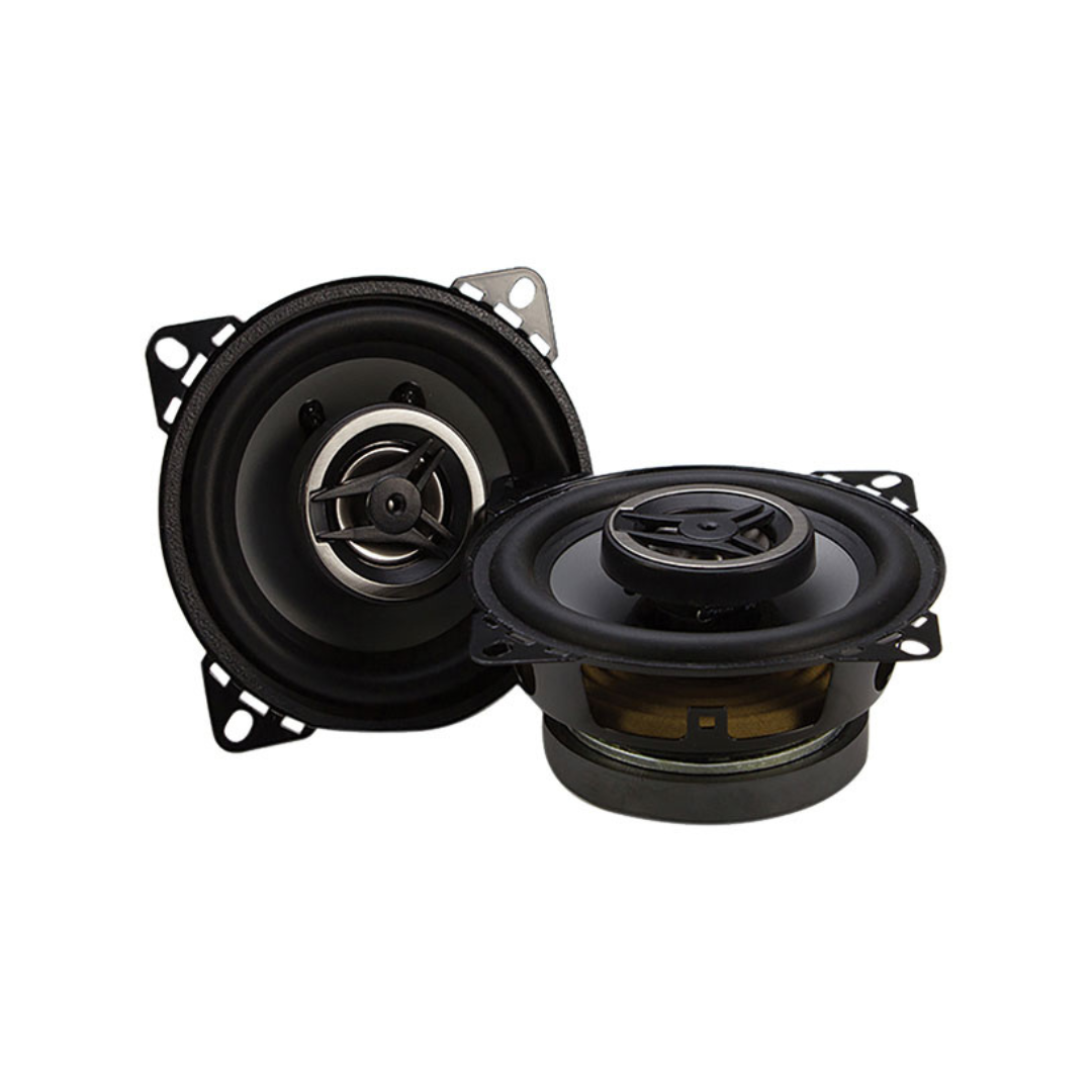 Crunch CS4CX 4-Inch Full-Range Coaxial Car Speakers, Black