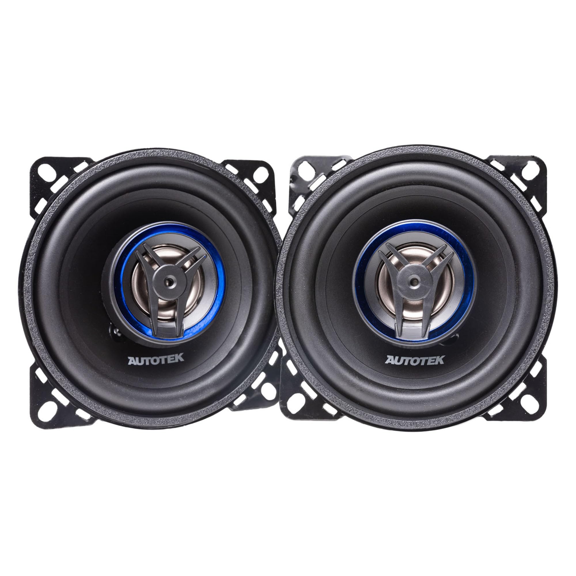 Autotek Street Machine 200W 4 Inch 2 Way Car Audio Coaxial Speakers with Neo Mylar Soft Dome Tweeters for Crystal Clear Sound, Pair