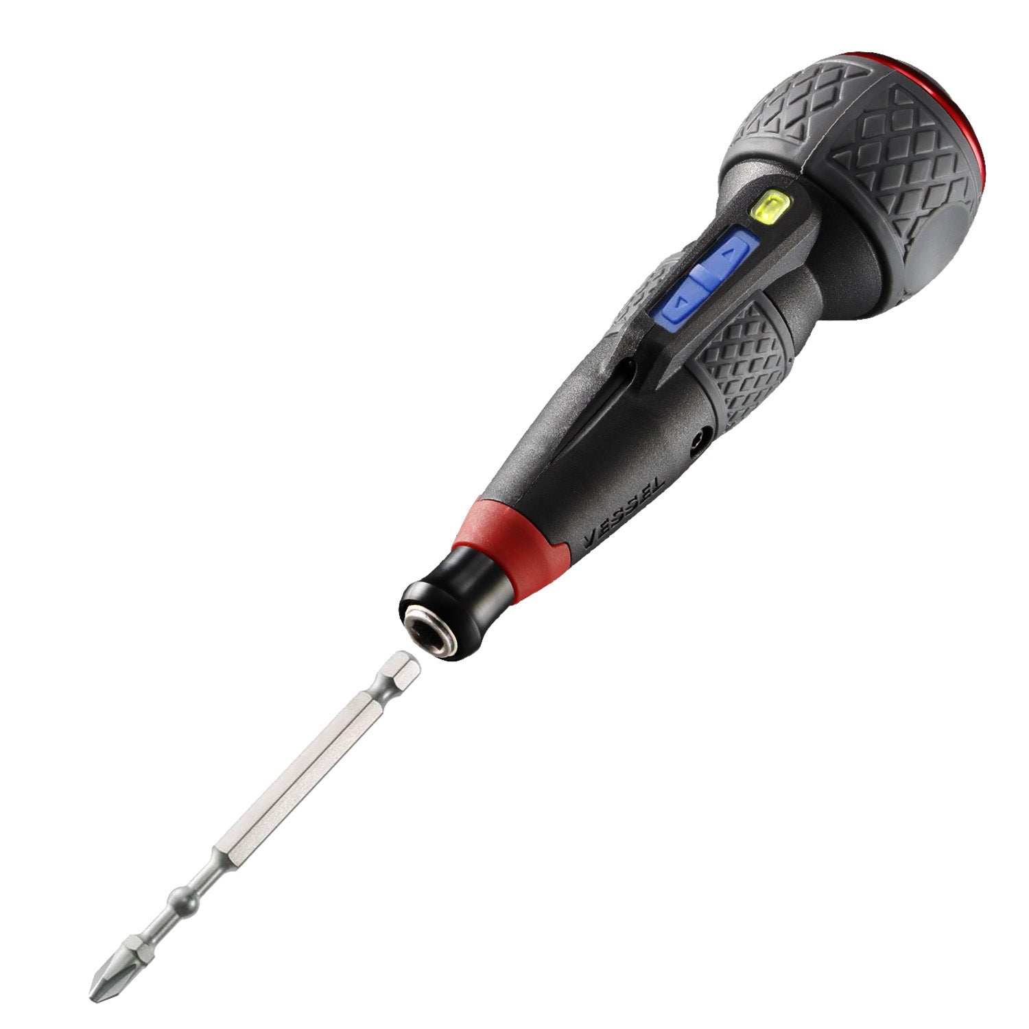 (USA Official) VESSEL e-ASSIST Screwdriver 3 SPEEDS with 5PC. Bit Set