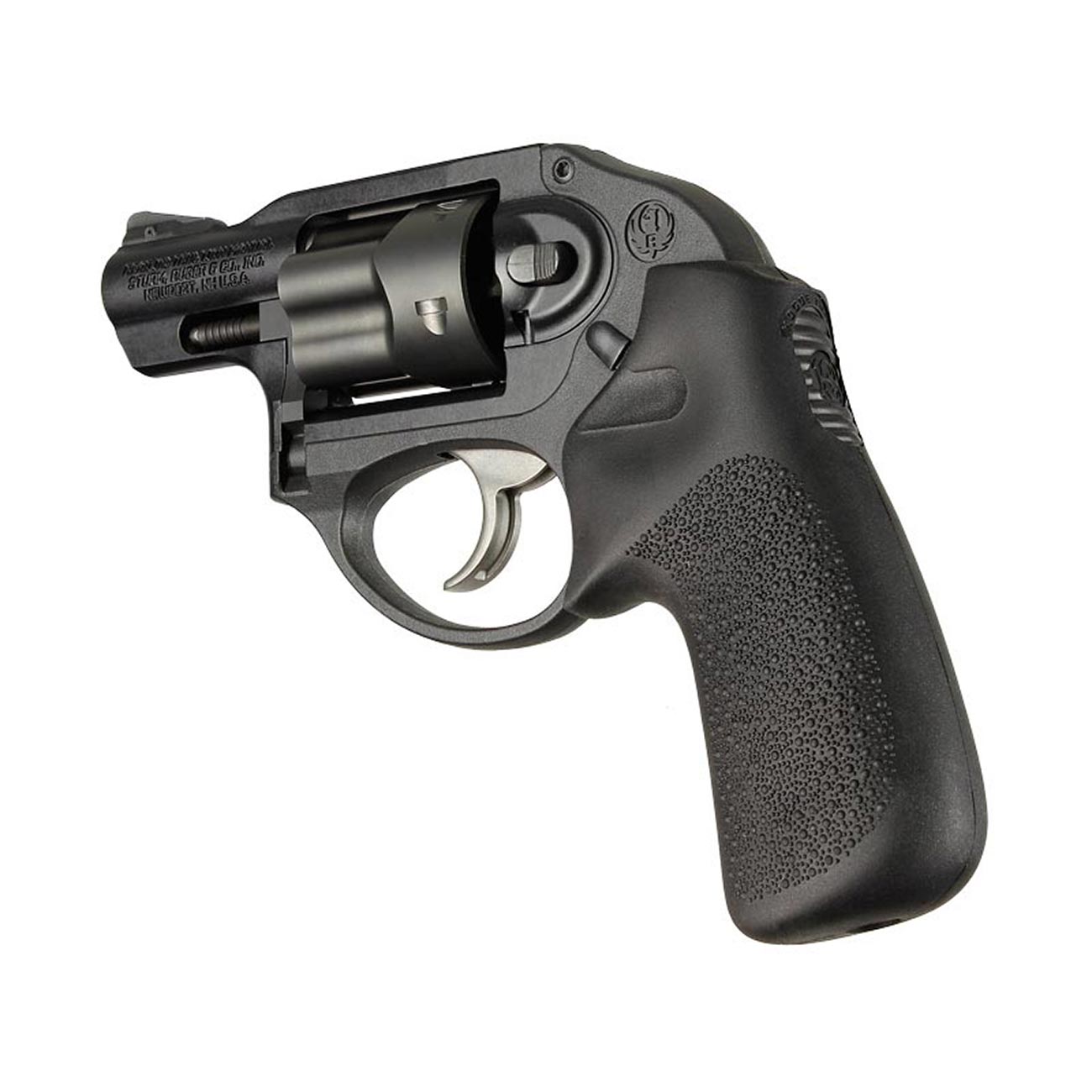 Hogue Tamer Cushion Rubber Grip Without Finger Grooves for Ruger LCR and LCRX, Black - 78030
