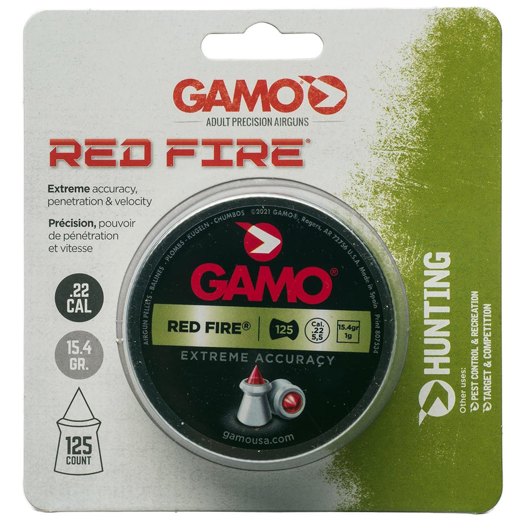 Gamo Red Fire .22 Cal, 15.4 Grains, Polymer Tip, 125ct