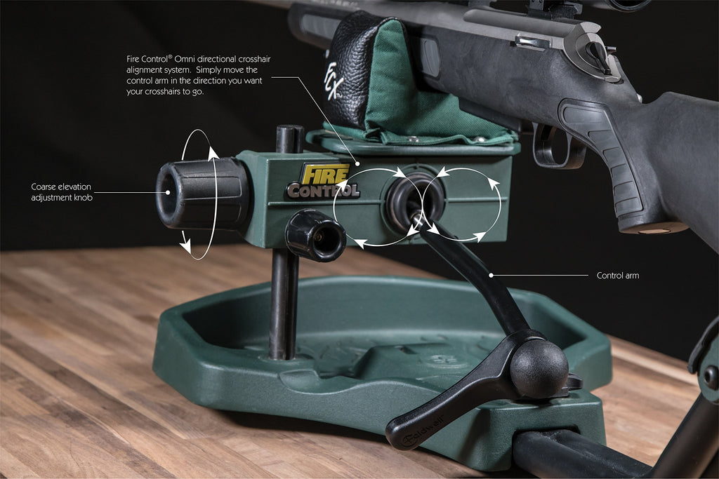 Caldwell Lead Sled FCX Adjustable Ambidextrous Recoil Reducing Rifle Shooting Rest for Range, Shooting Stability, Sight In and Outdoors