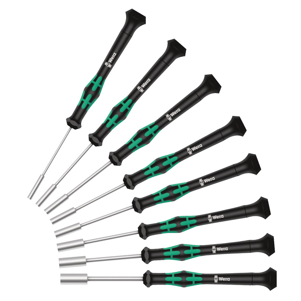 Wera 05345279001 Micro Precision SAE Nutdriver Set (8 Piece)