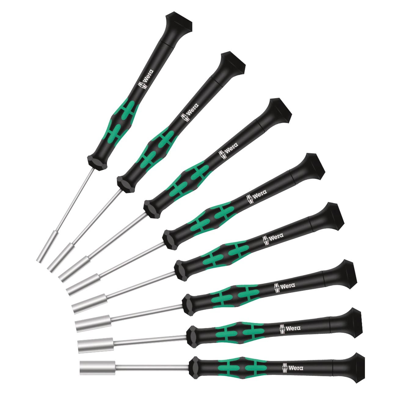 Wera 05345279001 Micro Precision SAE Nutdriver Set (8 Piece)